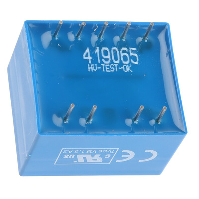 Block 18V ac 2 Output Through Hole PCB Transformer, 1.5VA