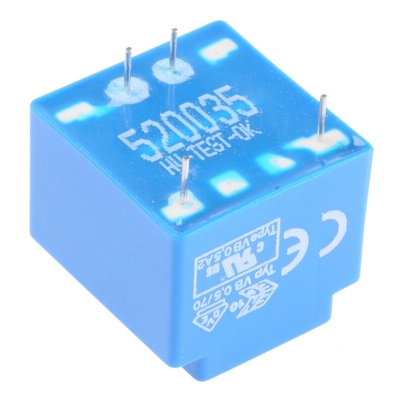 Block 12V ac 1 Output Through Hole PCB Transformer, 0.5VA