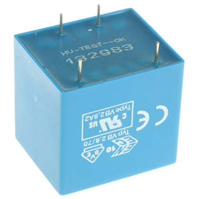 Block 24V ac 1 Output Through Hole PCB Transformer, 2.8VA