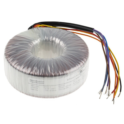 RS PRO 2 x 115V ac, 2 x 115V ac Toroidal Transformer, 200VA