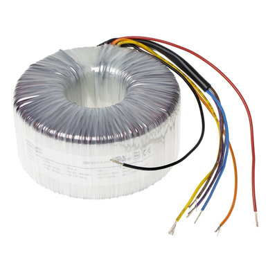 RS PRO 2 x 115V ac, 2 x 40V ac Toroidal Transformer, 300VA