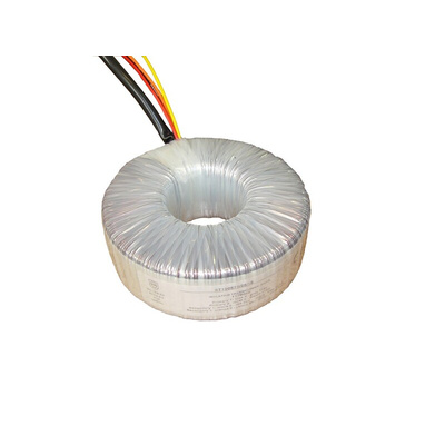 RS PRO 2 x 115V ac, 2 x 115V ac Toroidal Transformer, 1000VA 2 Output