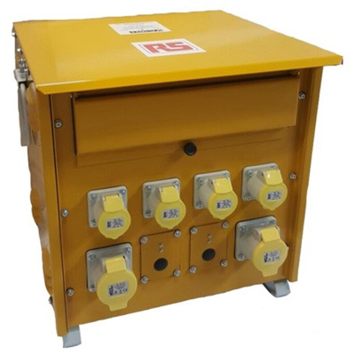 RS PRO 10kVA Site Transformer, 400V Primary, 110 (55V Secondary, 2 x 32 A, 4 x 16 A O/P