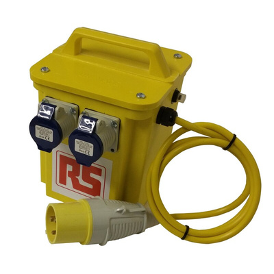 RS PRO 3.3kVA Site Transformer, 110V Primary, 230V Secondary, 2 x 16A O/P