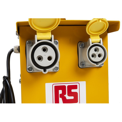 RS PRO 3kVA Site Transformer, 230V ac Primary, 110 (55V Secondary, 1 x 16 A, 1 x 32 A O/P