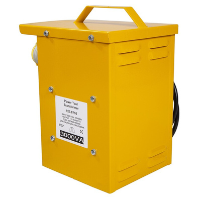 RS PRO 3kVA Site Transformer, 230V ac Primary, 110 (55V Secondary, 1 x 16 A, 1 x 32 A O/P