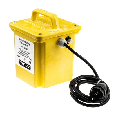 RS PRO 0.75kVA Site Transformer, 230V ac Primary, 230V Secondary