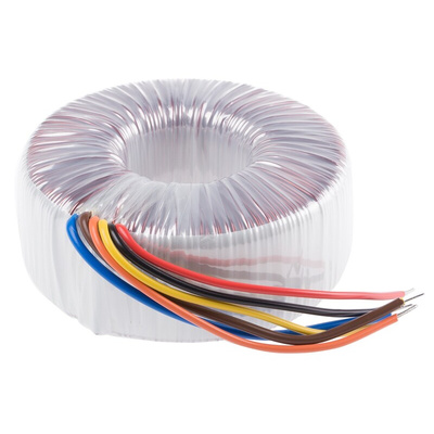 Nuvotem Talema 230V ac, 2 x 30V ac Toroidal Transformer, 500VA 2 Output