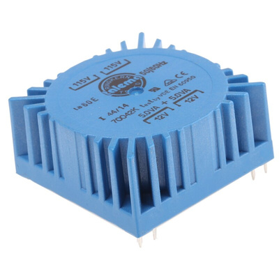 Nuvotem Talema 115 V ac, 230 V ac, 2 x 12V ac Toroidal Transformer, 10VA 2 Output