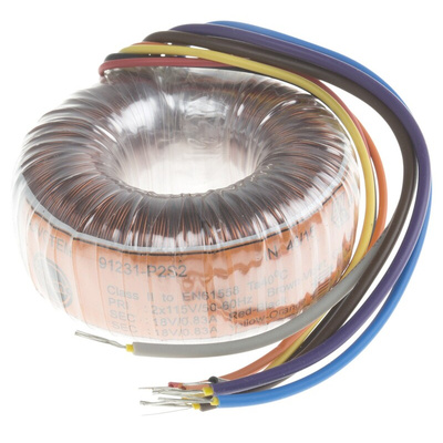 Nuvotem Talema 115 V ac, 230 V ac, 2 x 18V ac Toroidal Transformer, 30VA 2 Output