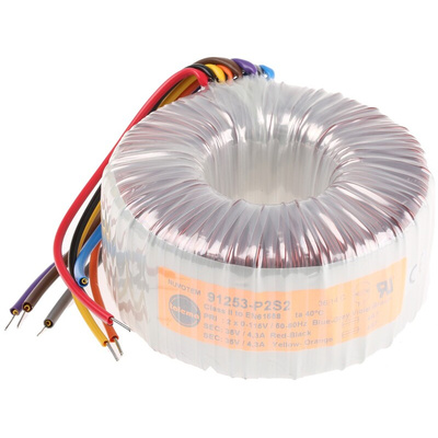 Nuvotem Talema 115 V ac, 230 V ac, 2 x 35V ac Toroidal Transformer, 300VA 2 Output