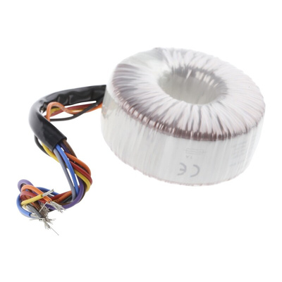 RS PRO 115 V ac, 230 V ac, 2 x 25V ac Toroidal Transformer, 50VA 2 Output