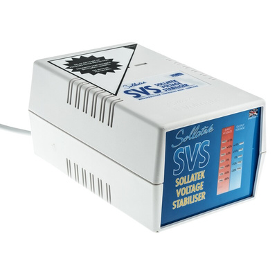 Sollatek Voltage Stabiliser 230V ac 4A Over Voltage and Under Voltage, 920VA, Desktop