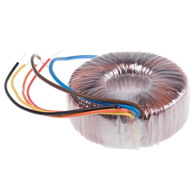 RS PRO 230V ac, 2 x 55V ac Toroidal Transformer, 50VA 2 Output