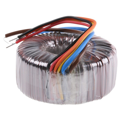 RS PRO 230V ac, 2 x 15V ac Toroidal Transformer, 120VA 2 Output