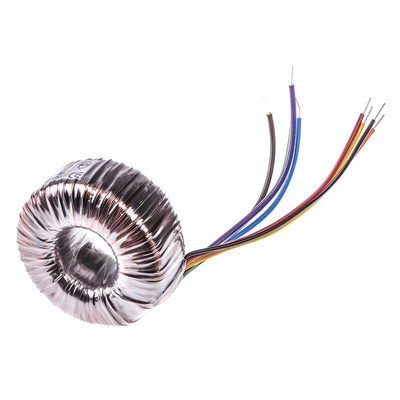 RS PRO 115 V ac, 230 V ac, 2 x 25V ac Toroidal Transformer, 120VA 2 Output