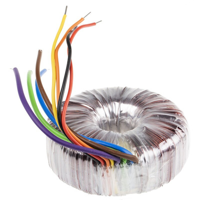 RS PRO 115 V ac, 230 V ac, 2 x 18V ac Toroidal Transformer, 160VA 2 Output