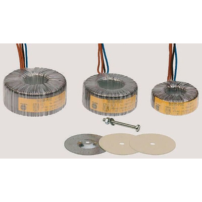 RS PRO 230V ac, 11.8V ac Toroidal Transformer, 50VA 1 Output