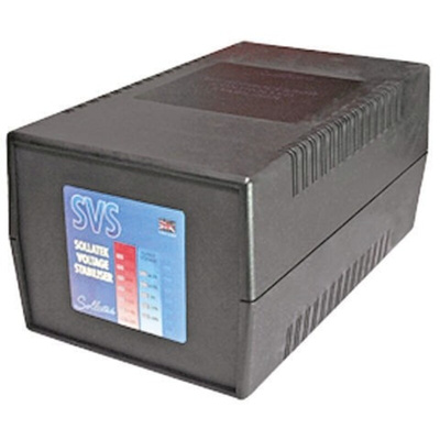 Sollatek Voltage Stabiliser 230V 16A Over Voltage and Under Voltage, 3680VA Schuko Plug, Desktop