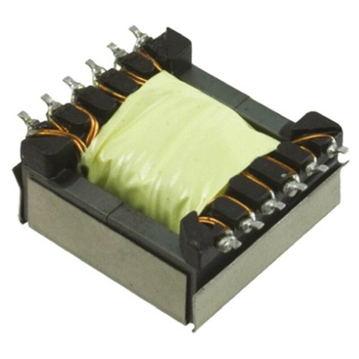 Wurth Elektronik Surface Mount Pulse Transformer 2.33:1 Turns Ratio, 15μH Prim. Inductance, 0.035Ω Prim. Resistance