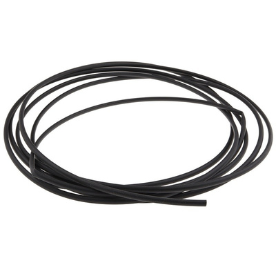 HellermannTyton Heat Shrink Tubing, Black 4.8mm Sleeve Dia. x 5m Length 2:1 Ratio, TCN20 Series