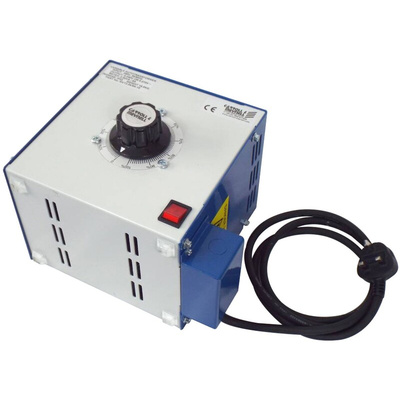 Carroll & Meynell 1 Phase 1kVA Variac, 1 Output, 240V, 13A