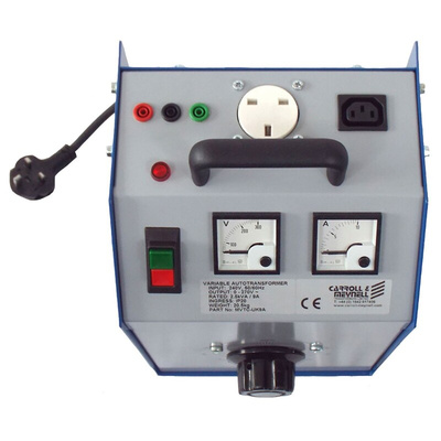 Carroll & Meynell 1 Phase 2430VA Autotransformer, 3 Output, 240V