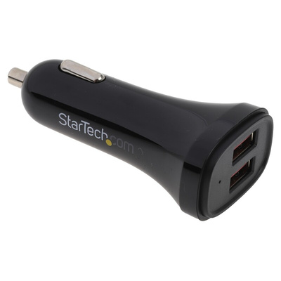 StarTech.com Car Charger, 12 → 24V dc Input, 5V dc Output, 2.4A