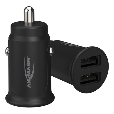 Ansmann Car Charger, 12 → 24V dc Input, 5V dc Output, 2.4A