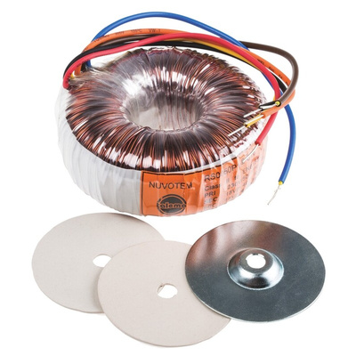 Nuvotem Talema 230V ac, 2 x 18V ac Toroidal Transformer, 50VA 2 Output