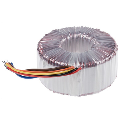 Nuvotem Talema 230V ac, 2 x 55V ac Toroidal Transformer, 625VA 2 Output