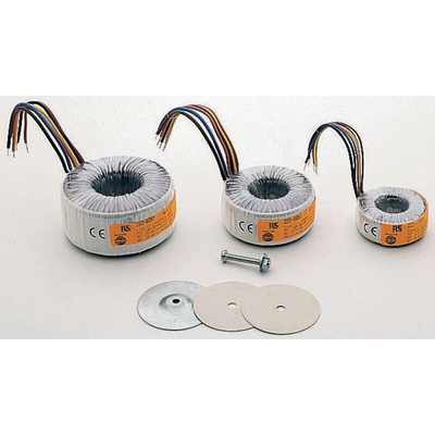 Nuvotem Talema 230V ac, 2 x 40V ac Toroidal Transformer, 1000VA 2 Output