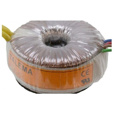 Nuvotem Talema 230V ac, 12V ac Toroidal Transformer, 225VA 2 Output