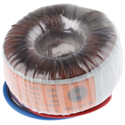 Nuvotem Talema 115 V ac, 230 V ac, 2 x 9V ac Toroidal Transformer, 15VA 2 Output