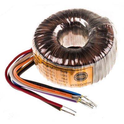Nuvotem Talema 115 V ac, 230 V ac, 2 x 12V ac Toroidal Transformer, 15VA 2 Output