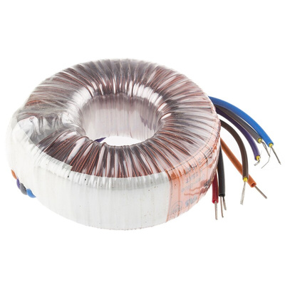 Nuvotem Talema 115 V ac, 230 V ac, 2 x 9V ac Toroidal Transformer, 50VA 2 Output