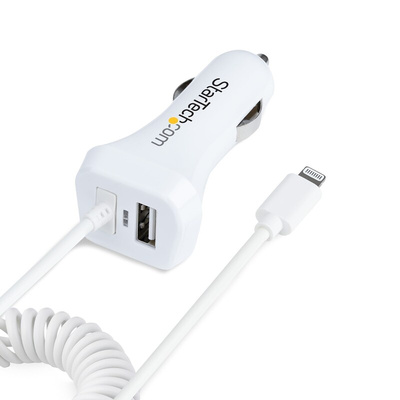 StarTech.com Car Charger, 12 → 24V dc Input, 5V dc Output USB, 4.2A