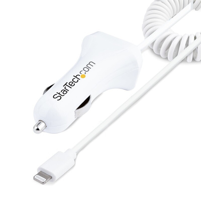 StarTech.com Car Charger, 12 → 24V dc Input, 5V dc Output USB, 4.2A
