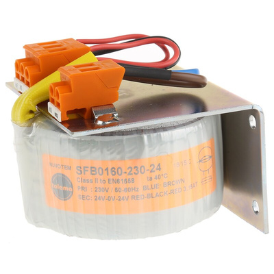 Nuvotem Talema 230V ac, ±24V ac Toroidal Transformer, 160VA 1 Output