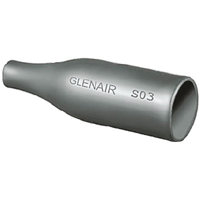 Glenair Adhesive Lined Heat Shrink Boot, Black 30mm Sleeve Dia. x 55mm Length, Series 77 Series