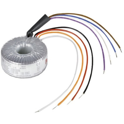 Block 115 V ac, 230 V ac, 2 x 15V ac Toroidal Transformer, 40VA 2 Output