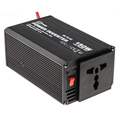 RS PRO Modified Sine Wave 150W Power Inverter, 12V dc Input, 230V ac Output
