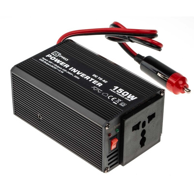 RS PRO Modified Sine Wave 150W Power Inverter, 12V dc Input, 230V ac Output