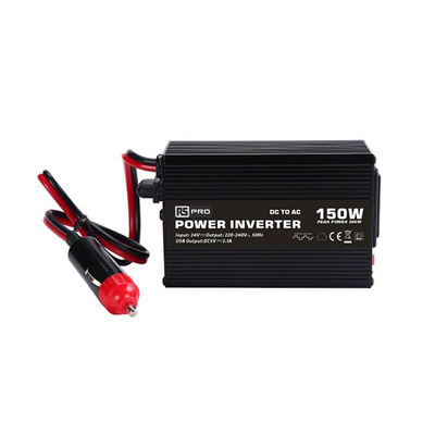 RS PRO Modified Sine Wave 150W Power Inverter, 24V dc Input, 230V ac Output