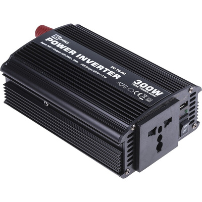 RS PRO Modified Sine Wave 300W Power Inverter, 24V dc Input, 230V ac Output