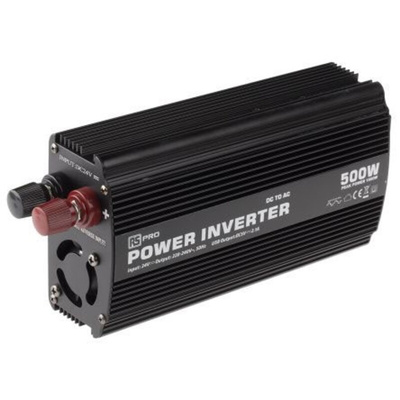 RS PRO Modified Sine Wave 500W Power Inverter, 12V dc Input, 230V ac Output