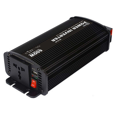 RS PRO Modified Sine Wave 600W Power Inverter, 24V dc Input, 230V ac Output