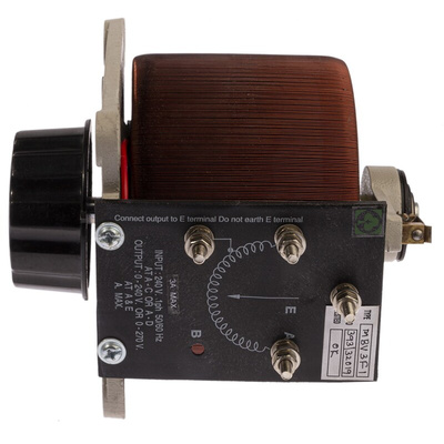 RS PRO 1 Phase 720VA Variac, 1 Output, 240V, 3A