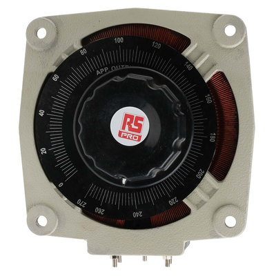 RS PRO 1 Phase 3.6kVA Variac, 1 Output, 240V, 15A