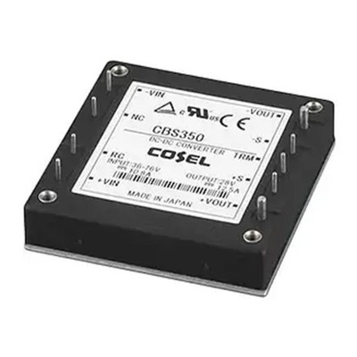 Cosel DC-DC Converter, 24V dc/ 14.5A Output, 18 → 36 V dc Input, 348W, Through Hole, +100°C Max Temp -40°C Min